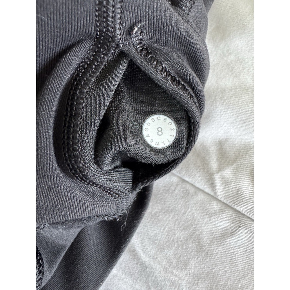 Lululemon Leggings Sz 8 Black Wunder Under Crop Hi-Rise FullOn Luxtreme 21" Luon - Picture 6 of 8